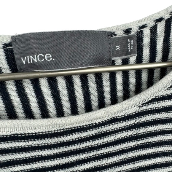 Vince Striped Cotton Sweater Size XL - Picture 3 of 7